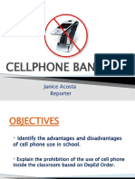 Cellphone Banning: Janice Acosta Reporter