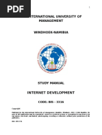 BIS - 3316 Internet Development