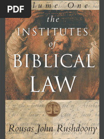 Institutes of Biblical Law R. J. Rushdoony