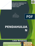 Hubungan Latar Belakang Pendidikan Dan Pengalaman Mengajar Dengan Profesionalitas Guru