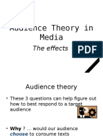 Audience Theory in Media