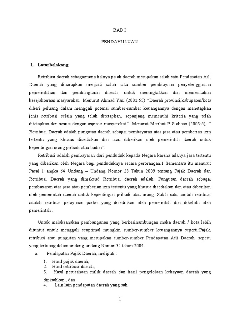 Makalah Retribusi Daerah