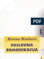 Marina Marković, Poslovna Komunikacija Sa Poslovnim Bontonom