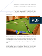 Game Pool Snooker Di Situs Website Judi Bola Sbobet