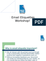Email Etiquettes Workshop!