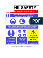 Safety Signage Proposals for Lahad Datu Site Office