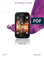 Sony Ericsson Mix Walkman Wt13i White Paper PDF