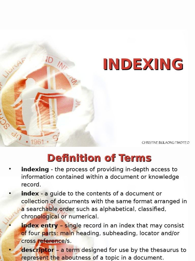 Understanding Indexing and Its Functions | PDF | Search Engine Indexing ...