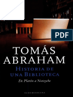 Abraham, Tomás - Historia de Una Biblioteca. de Platón A Nietzsche - Editorial Sudamericana PDF