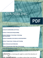 Ethics in Counseling: Principles and Standards