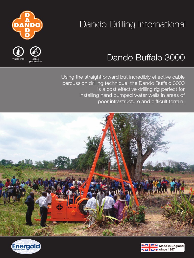 Dando Buffalo 3000 Drilling Rig Overview | PDF