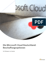 Die Microsoft Cloud Deutschland: Beschaffungsoptionen