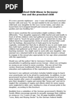 Download Legalized Child Abuse in Germany Sex and the Preschool Child by Lobuscher SN33606250 doc pdf