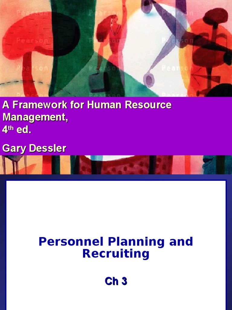 A Framework For Human Resource Management, 4 Ed. Gary Dessler ...