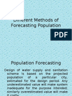 Different Methods of Forecasting Population