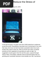 6 Ways to Reduce the Stress of Presenting