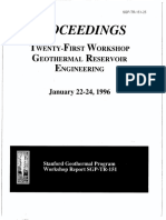 Proceedings: Twenty-First Workshop Geothermal Engineering