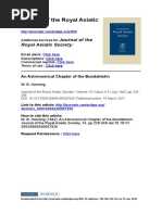 (1942) W. B. Henning, An Astronomical Chapter of Bundahisn