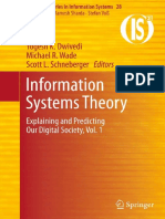 Information Systems Theory Explaining and Predicting Our Digital Society, Vol. 1 (Integrated Series in Information Systems)