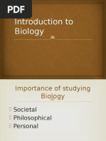 Introduction To Biology