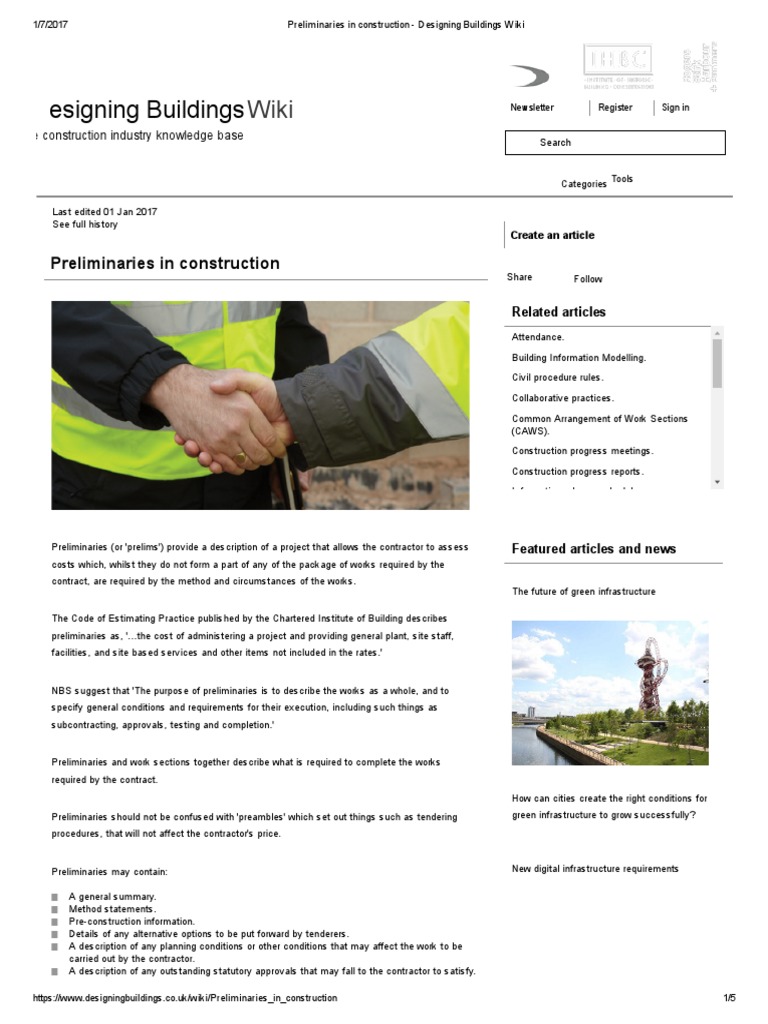 Preliminaries in Construction Designing Buildings Wiki Building
