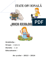 Proiect Micii Ecologisti