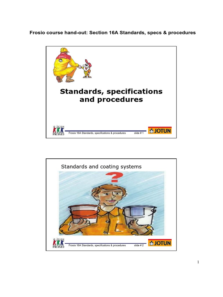 Standards Specs and Procedures PDF | PDF | Specification (Technical ...