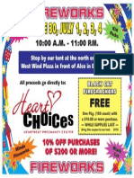 Heart Choices Fireworks Poster 1