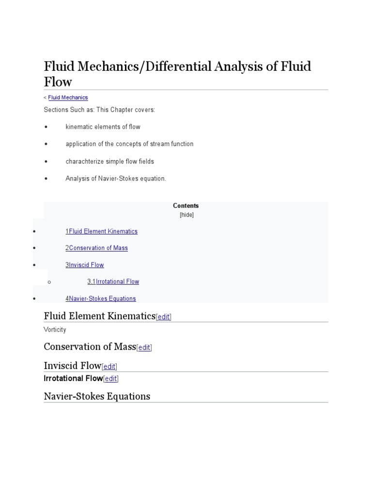 Fluid Flow Analysis Essentials | PDF