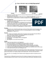 Classification of Fingerprints - Worksheet