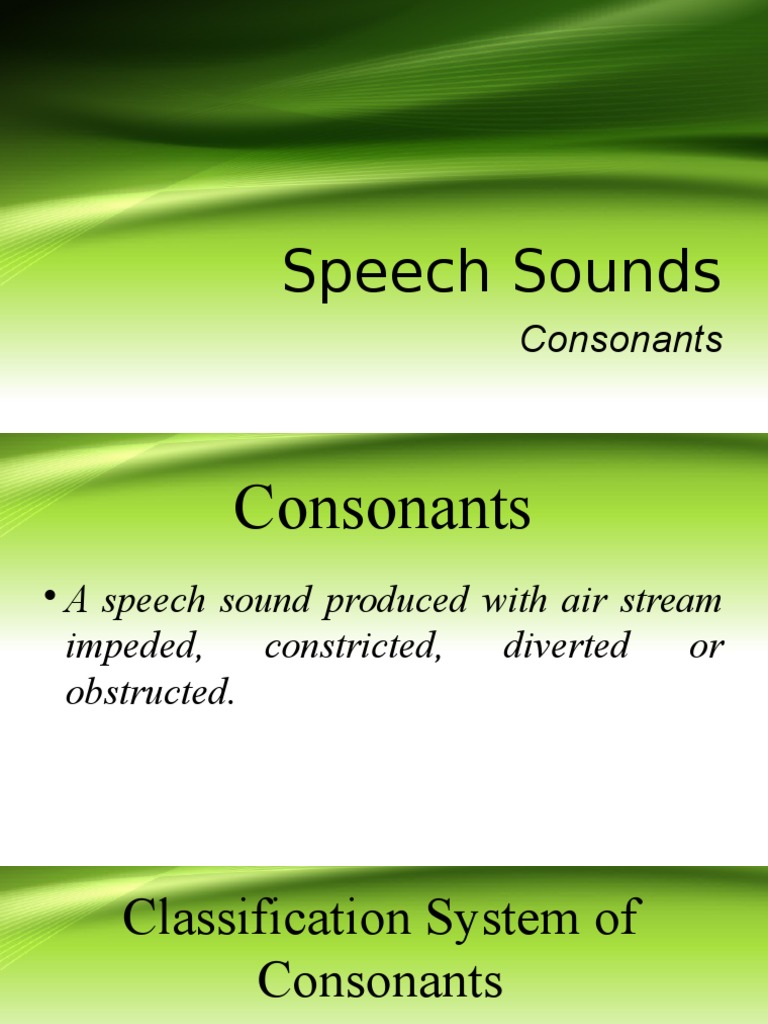 Speech Sounds | PDF | Career & Growth | Foreign Language Studies