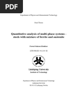 Quantitative Analysis of Multi-phase Systems Steels With Mixture of Ferrite and Austenite