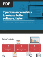 7 Performance Metrics To Release Better Software, Faster