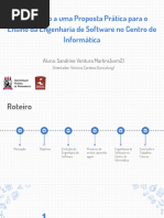 Em Direção a uma Proposta Prática para o Ensino da Engenharia de Software no Centro de Informática (Apresentação)
