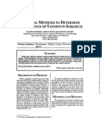 Practical Methods To Determine Tannins