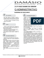 Simulado Administrativo - XXI Exame da OAB - 2ª fase