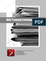 MSC training catalogue