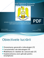 Studiul Mobilitatii in Retele de Comunicatii Mobile LTE - Implementare in Aplicatie Smartphone