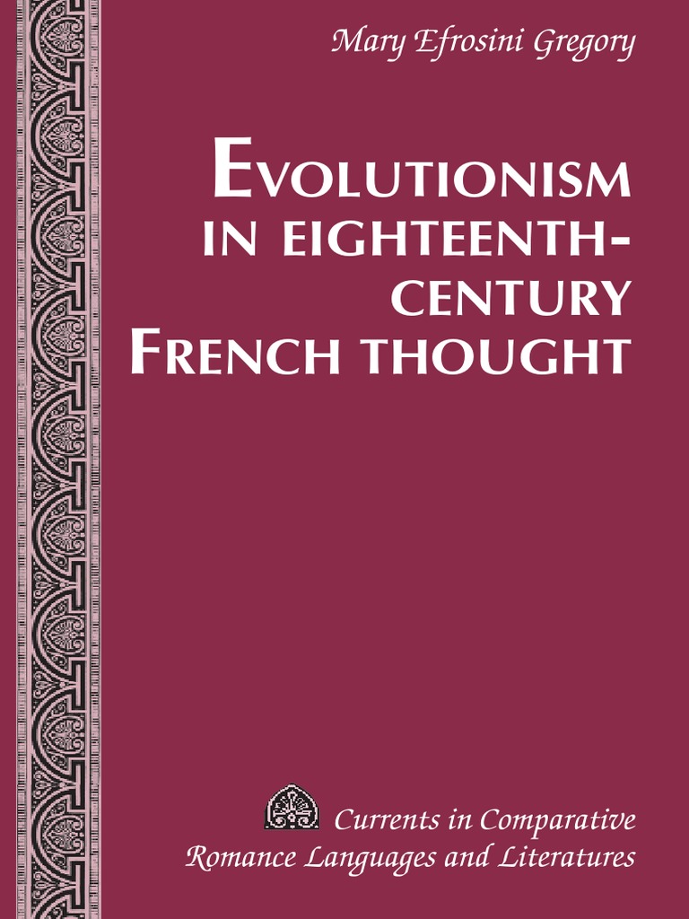 Evolutionism in Eighteenth Century French Thought