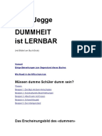 Jürg Jegge Dummheit Ist Lernbar Erfahrungen Mit Schulversagern