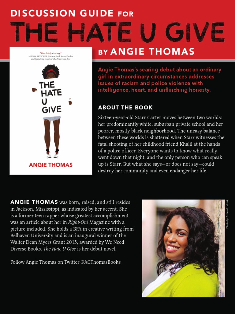 the hate u give pdf