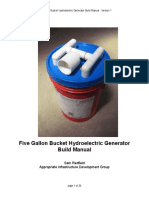 FIve Gallon Bucket Hydroelectric Generator Build Manual