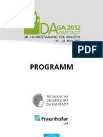 DAGA 12 Programm