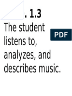 Listening Assignment Standards