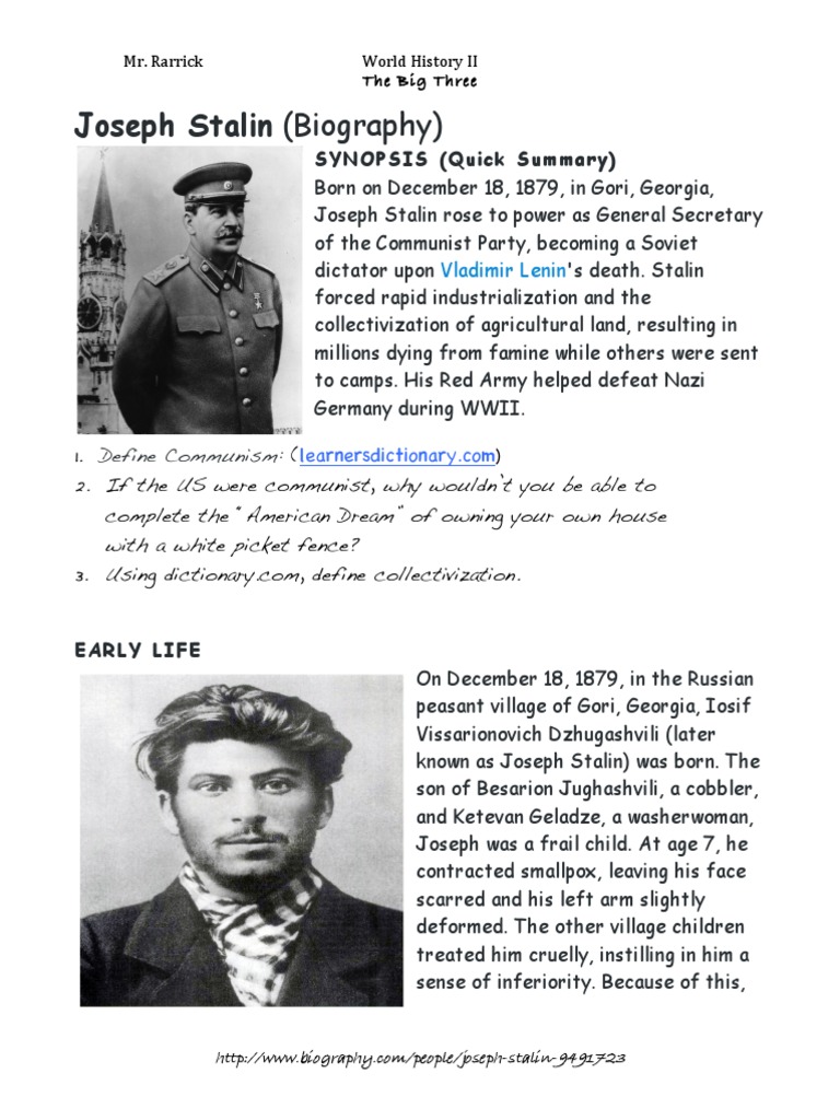 research on joseph stalin