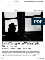 Seven Thoughts On Waking Up in Our Ameri PDF