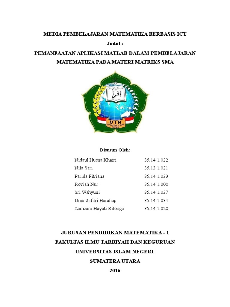 Pemanfaatan Matlab untuk Pembelajaran Matematika | PDF | Komputer ...