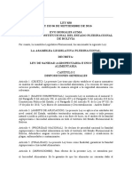 Ley #830 de Sanidad Agropecuaria e Inocuidad Alimentaria (SAIA) - Mar06sep2016