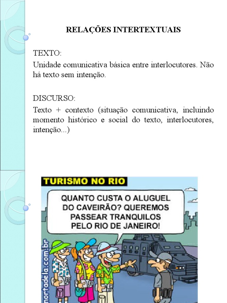 Relações Intertextuais na Comunicação | PDF