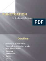 Punctuation: in The English Language